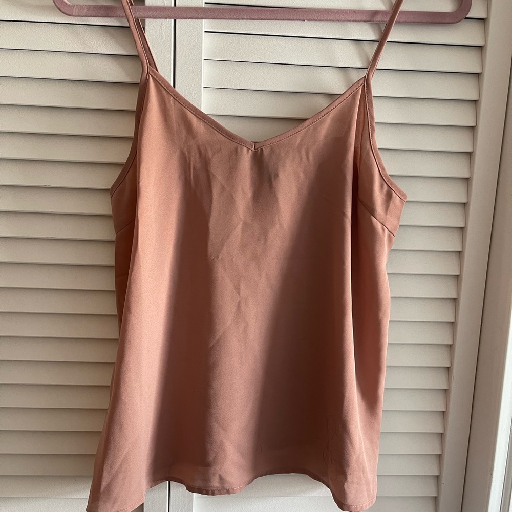 Beige mauve tank top